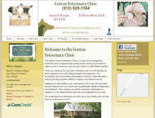 Tablet Screenshot of fentonvetclinic.com